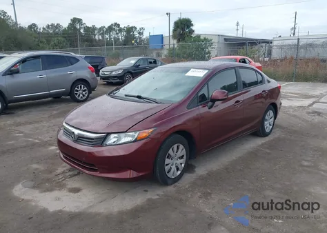 2012 Honda Civic Lx из США, поврежденный, VIN 2HGFB2F56CH532714